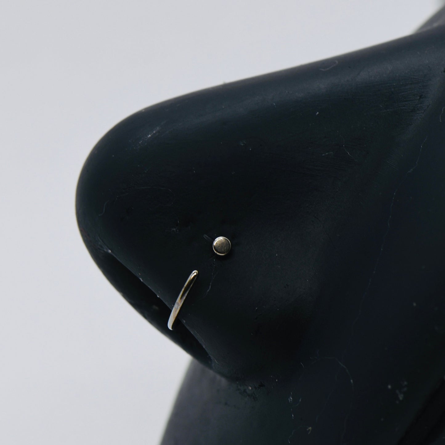 F136 Titanium 20g, 18g D Shape Nose Ring