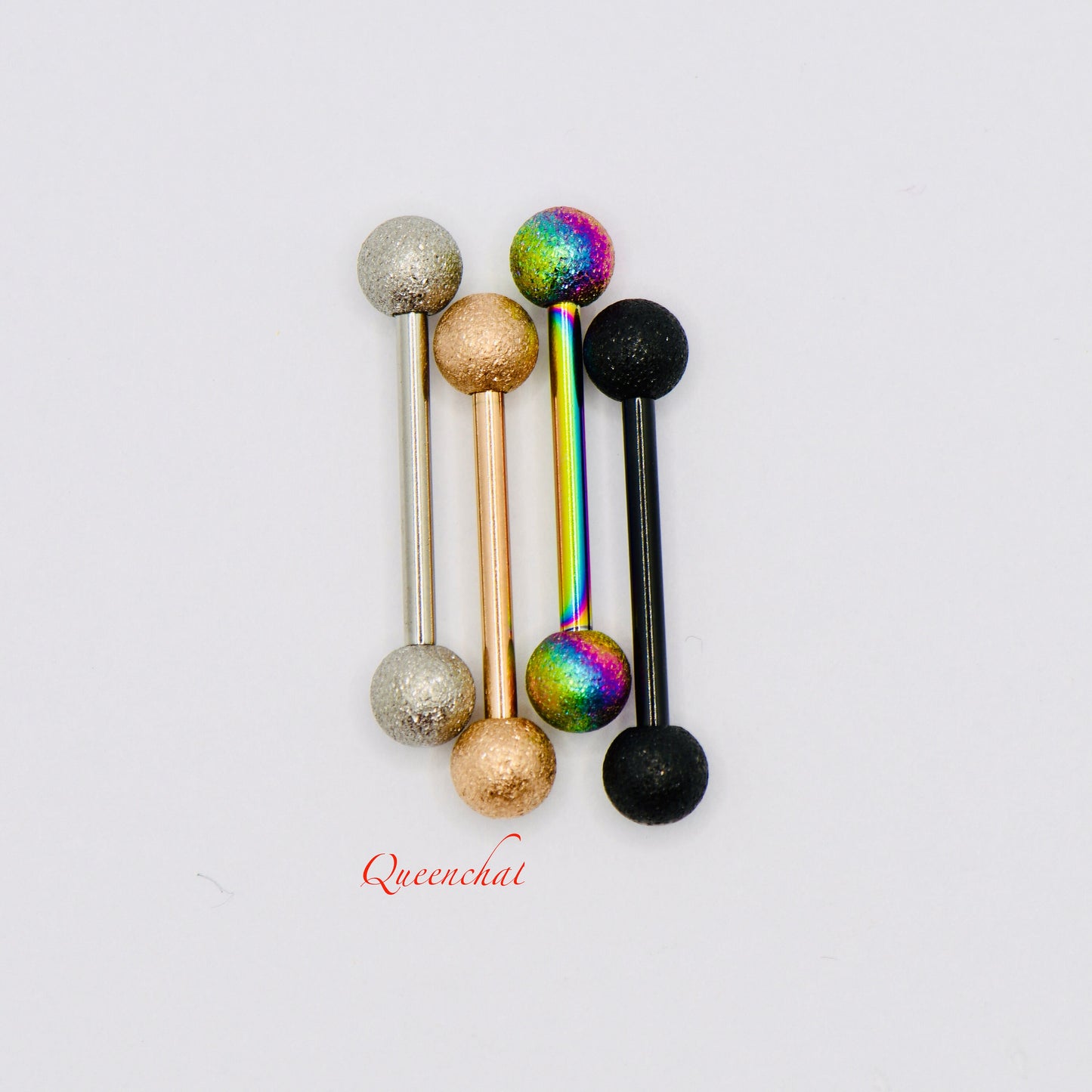 14G 316L Surgical Steel Nipple Bar, Lip Bar, Vertical Piercing Bar