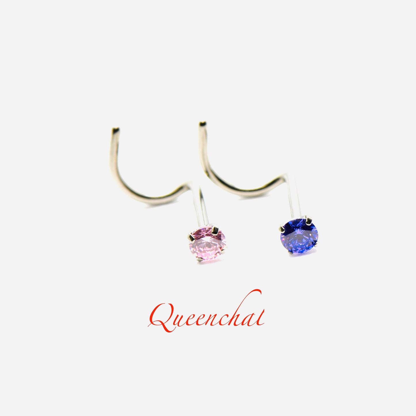 20g F136 Titanium CZ Nose Stud