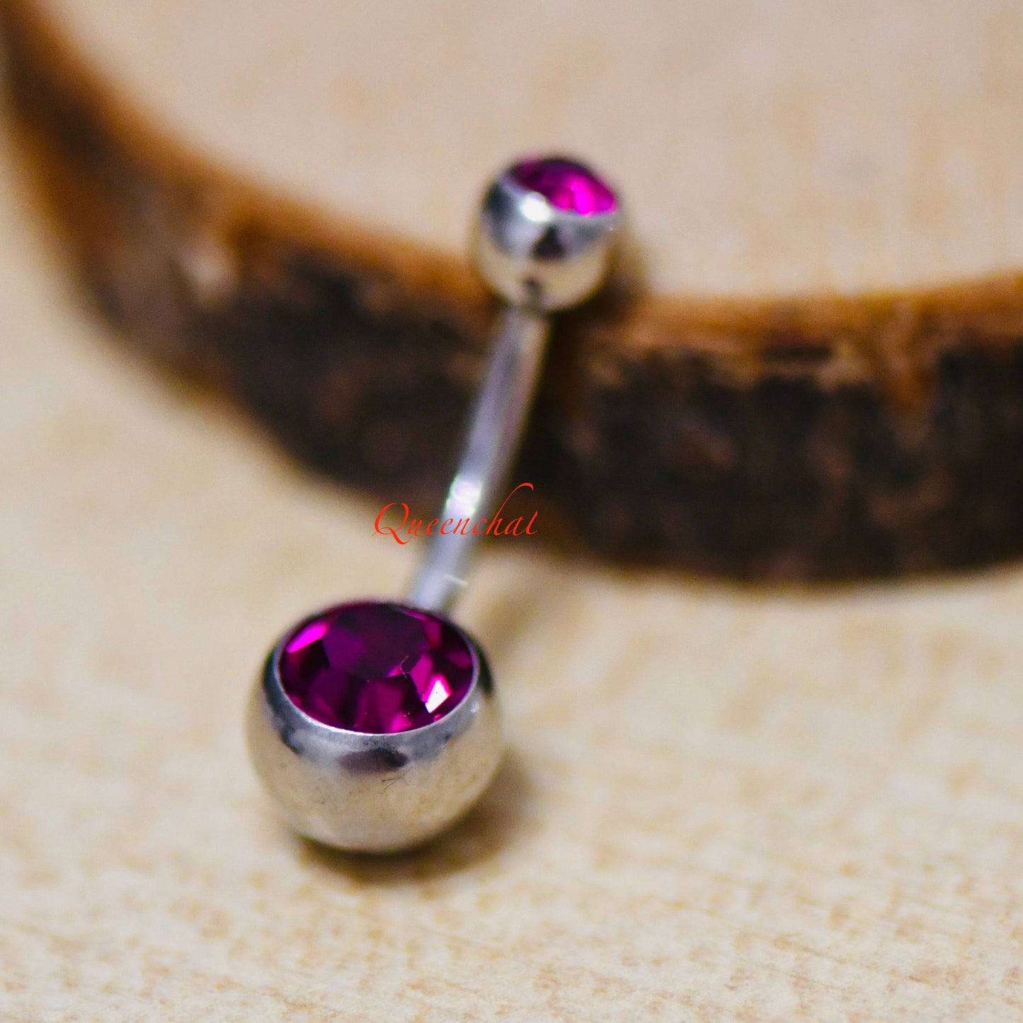 14G 316L Surgical Steel Double Jewelled Belly Bar Double Gem Navel Ring Belly Button Bar Silver Belly Bar