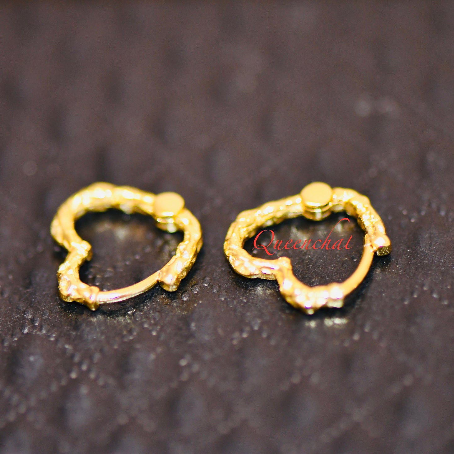S925 Sterling Silver Heart Hoop Earring, Gold, Silver Heart Huggie Hoops