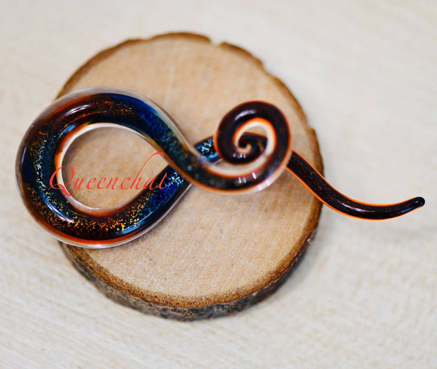 Glass Pincher Ear Stretcher Taper Twisted Design Ear Gauge Body Piercing Jewelry Glass Pincher 8mm