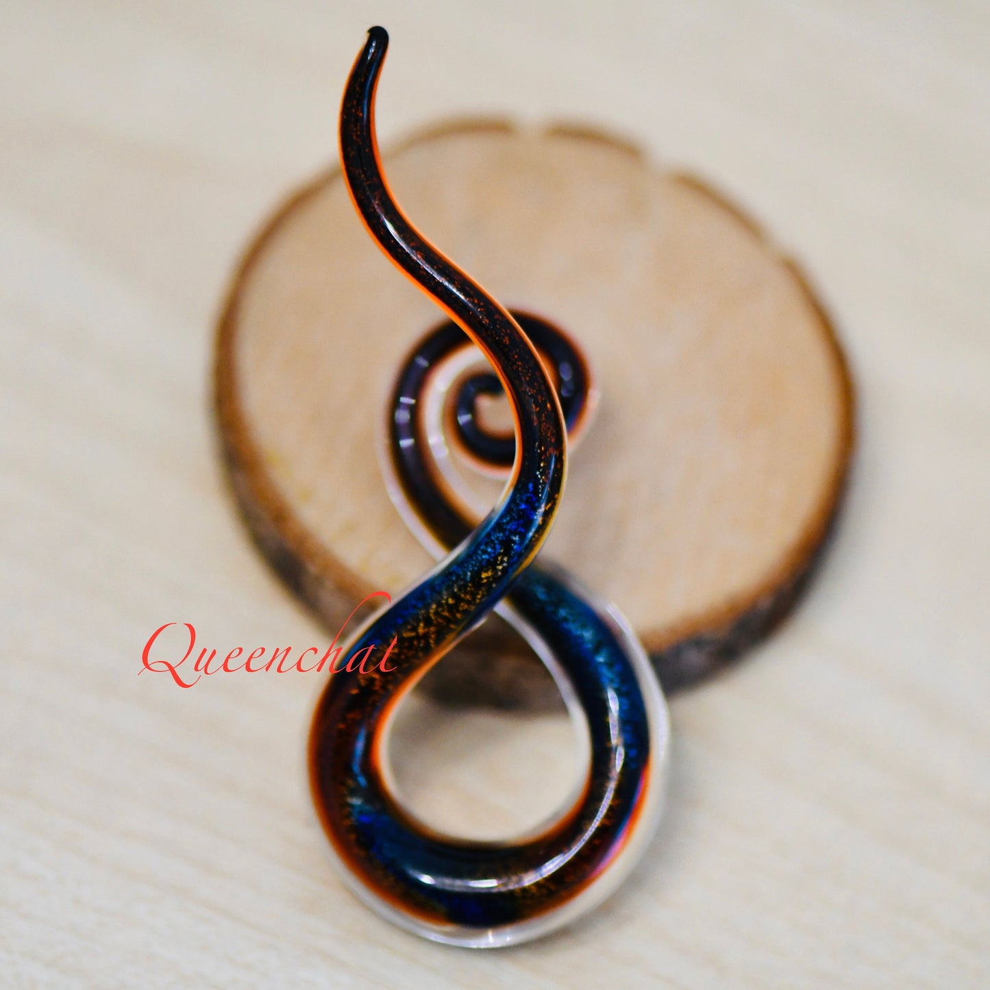 Glass Pincher Ear Stretcher Taper Twisted Design Ear Gauge Body Piercing Jewelry Glass Pincher 8mm