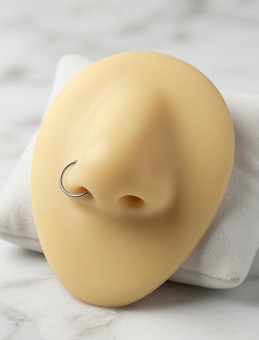 Titanium Open Nose Ring Hoop – Seamless Nose Hoop