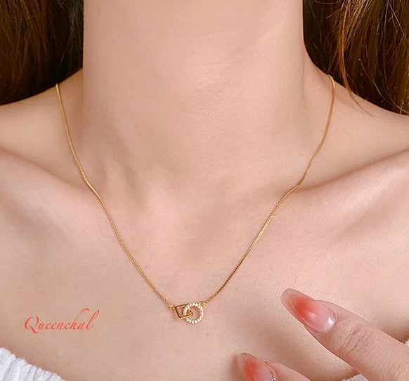 Eternal Link Luxe Necklace – S925 Sterling Silver, 18ct Gold Plated