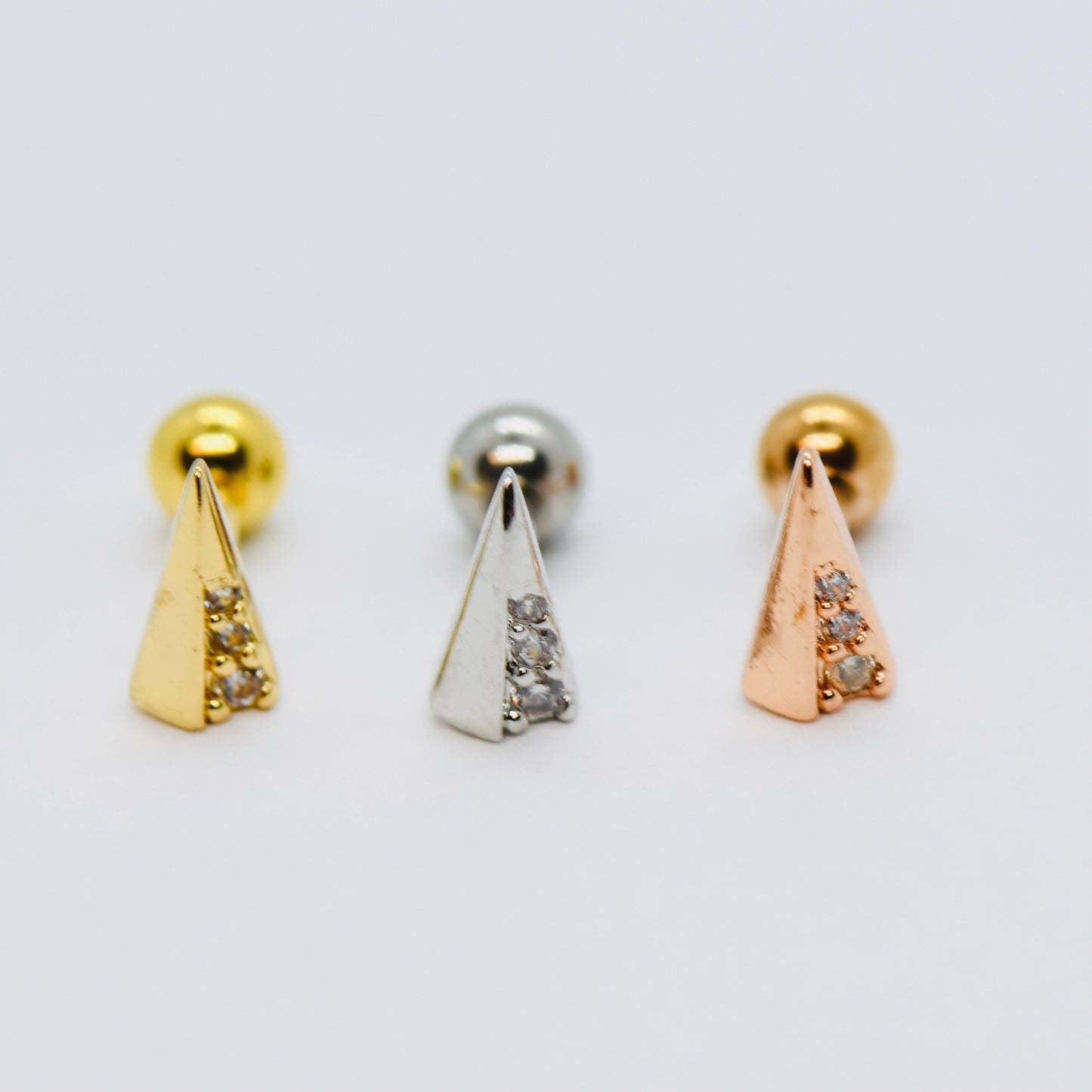 16G 316L Surgical Steel Cone Stud Earring