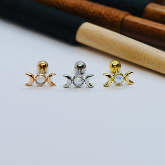 16G 316L Surgical Steel AB CZ Stud Earring Nose Stud