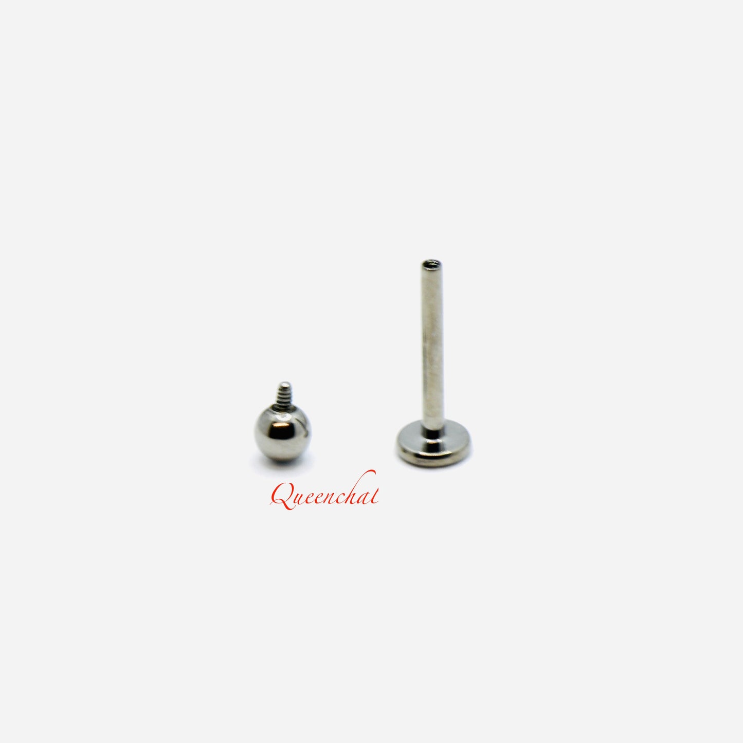 F136 Titanium 16g Internally Threaded Labret With Ball