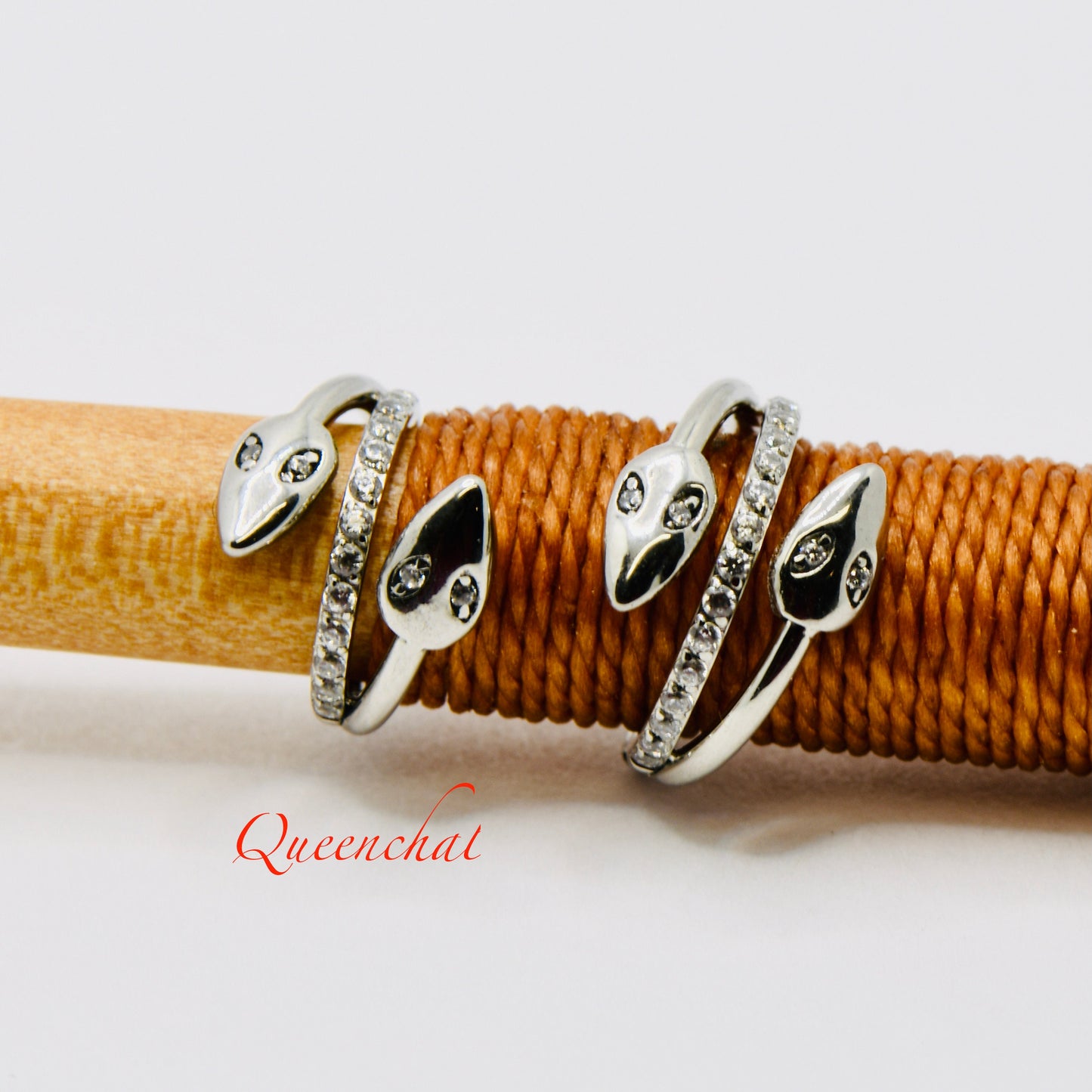 16G 316L S/S Double Snake Headedl Hinged Segment Ring Septum Ring Nose Ring
