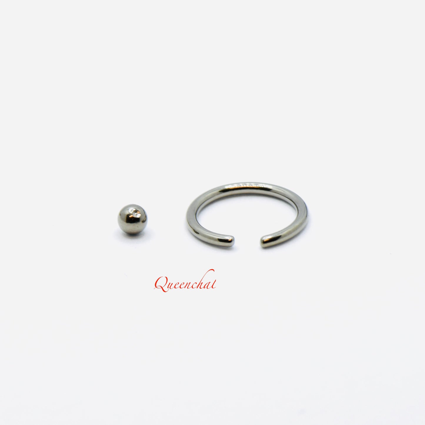 F136 Titanium Captive Bead Ring BCR Ring