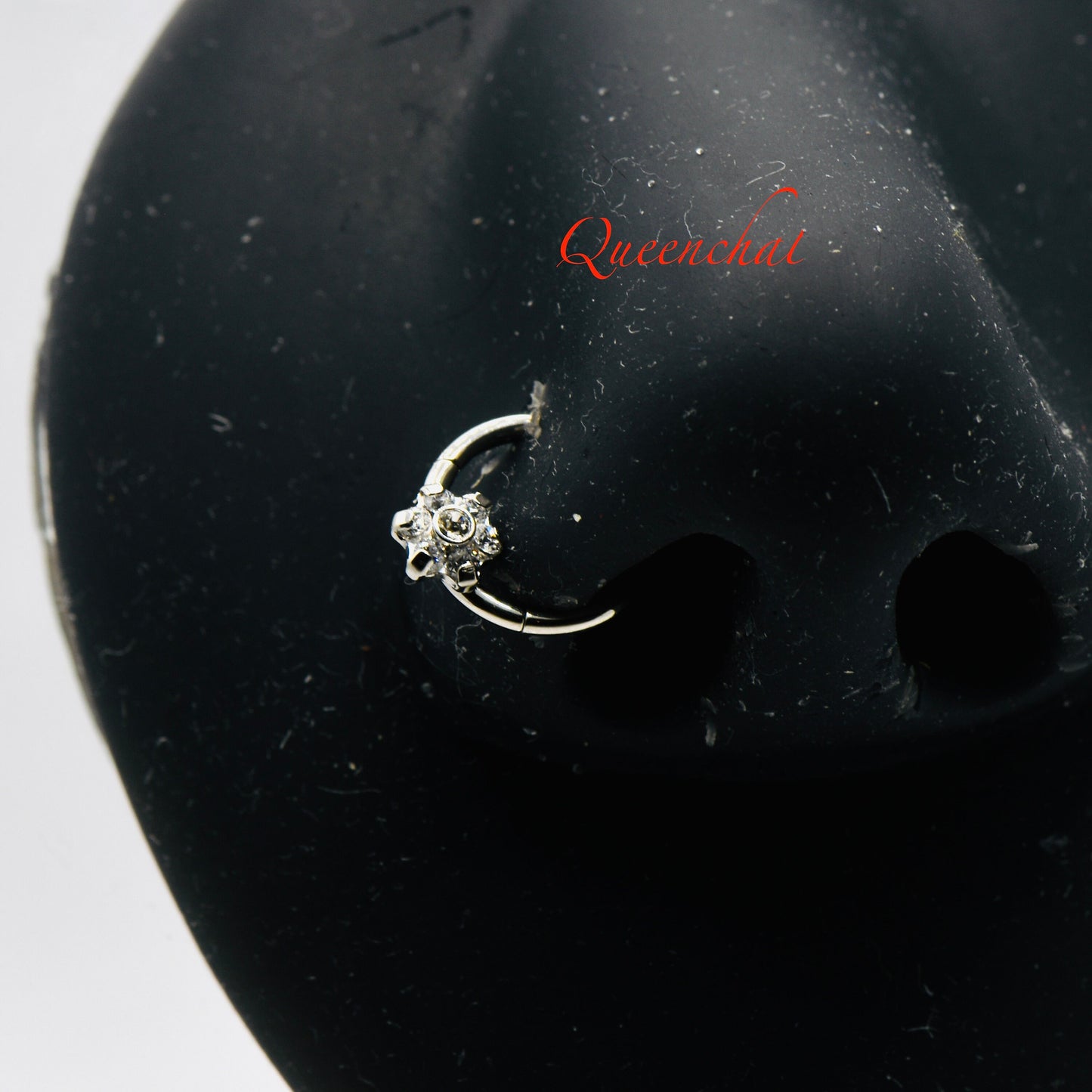 316L Surgical Steel 16G Flower Nose Ring Septum Clicker Cartilage Ring Hinged Segment Ring