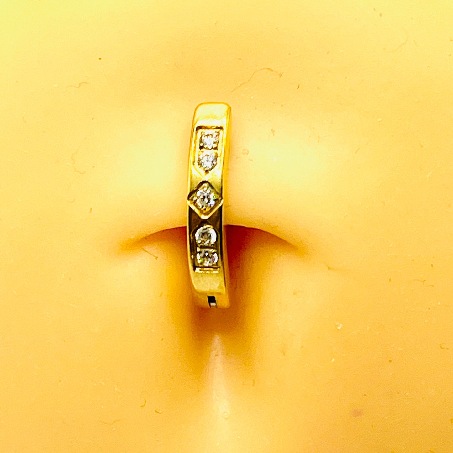 14G Minimalist Clicker Ring With Gems, Clicker Navel Ring, Belly button Clicker 10mm Belly Bar