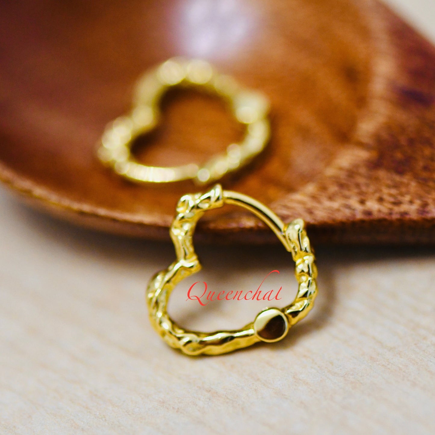 S925 Sterling Silver Heart Hoop Earring, Gold, Silver Heart Huggie Hoops
