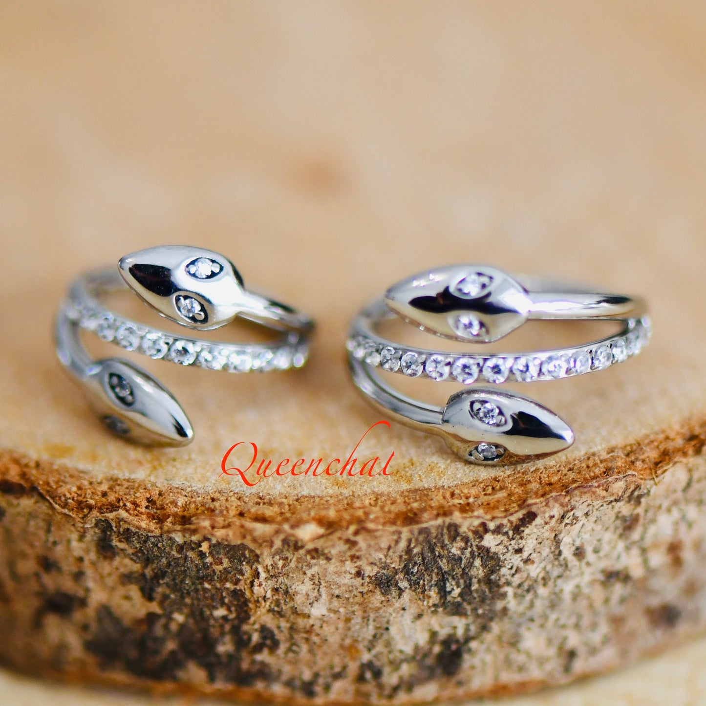 16G 316L S/S Double Snake Headedl Hinged Segment Ring Septum Ring Nose Ring