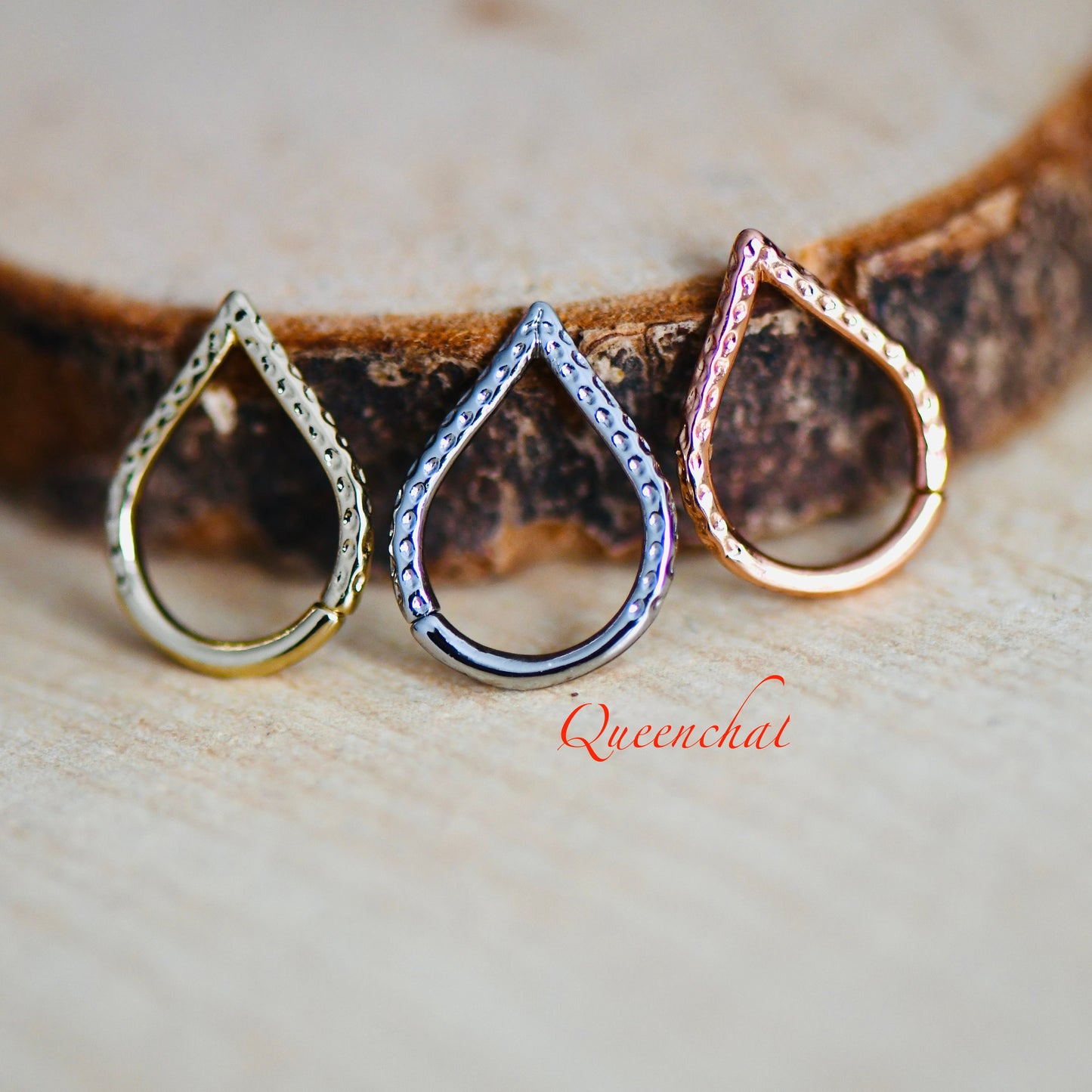 316L Surgical Steel 16G V Shape Ring Hinged Septum Ring Daith Rook Tragus Helix Hoop