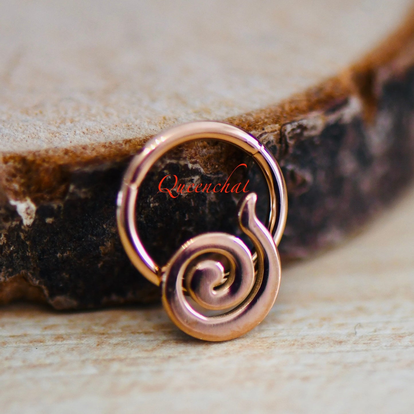 16G 316L Surgical Steel Coil Segment Cartilage Piercing Earring Gold Silver Rose gold Clicker Daith Ring Earring