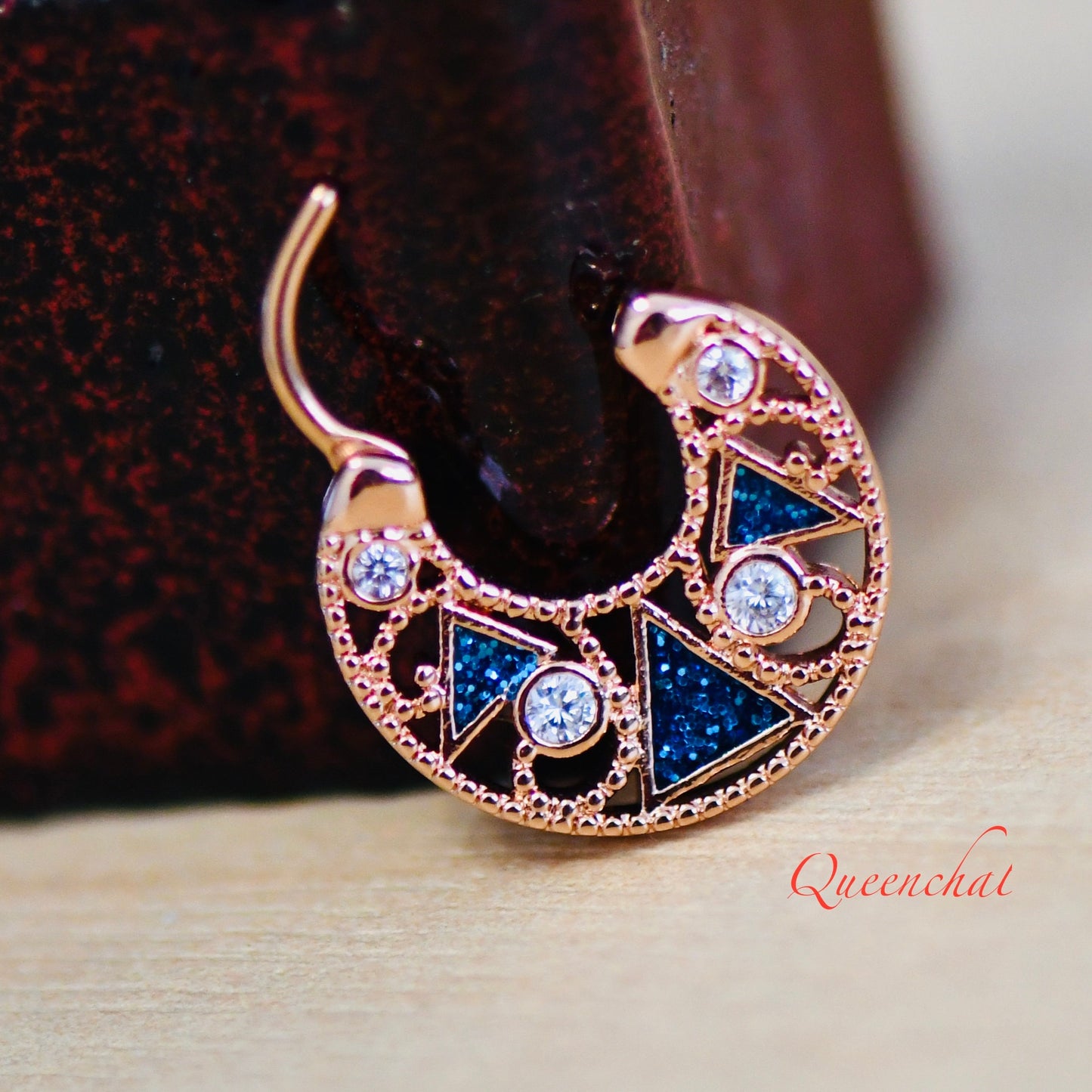 16G Hawaiian Style Septum Ring Ring Daith Septum Ring Hinged Clicker Rose Gold